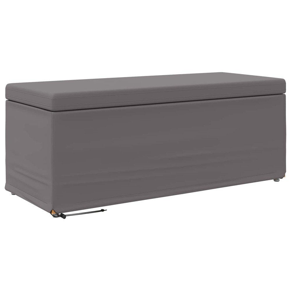 vidaXL Σκαμνί Γκρι 101 x 41 x 40 εκ Ψεύτικο Δέρμα και Μηχανικά Ξύλα