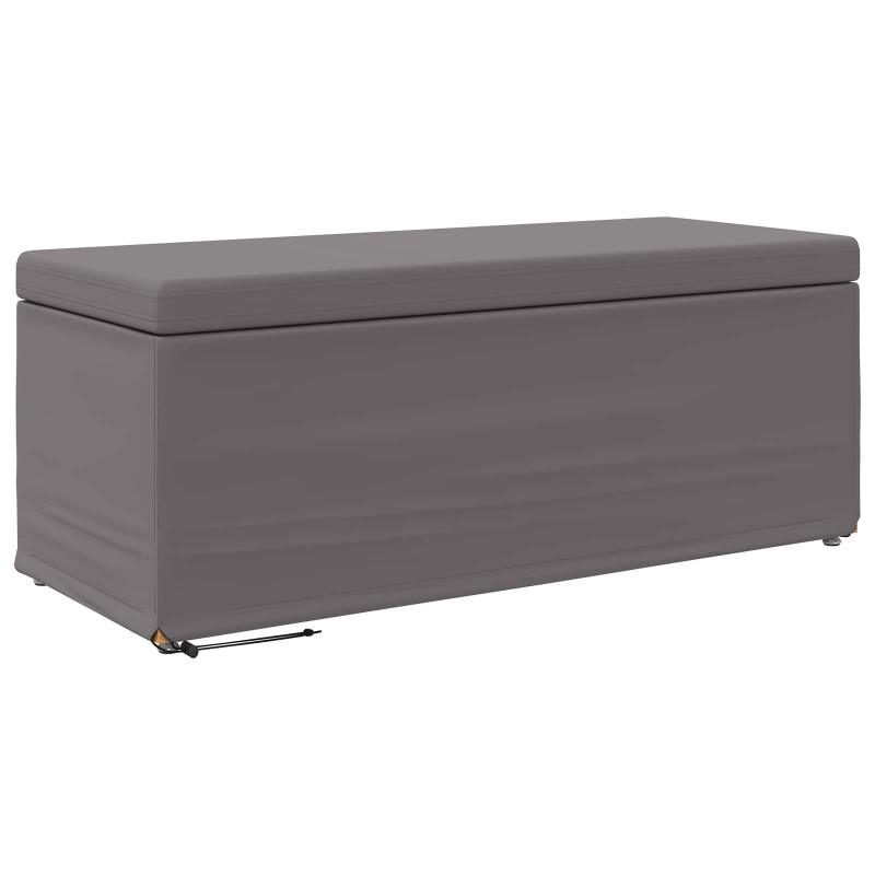 vidaXL Σκαμνί Γκρι 101 x 41 x 40 εκ Ψεύτικο Δέρμα και Μηχανικά Ξύλα
