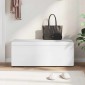vidaXL Σκαμνί Λευκό 101 x 41 x 40 εκ Ψεύτικο Δέρμα και Μηχανικά Ξύλα