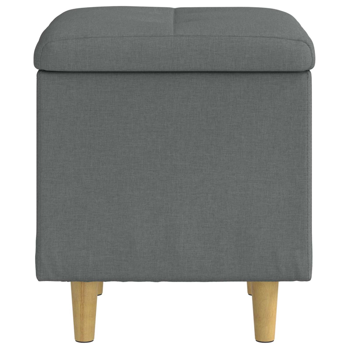 vidaXL Οθωμανικό αποθήκευσης Σκούρο Γκρι 40 x 40 x 45 cm ύφασμα