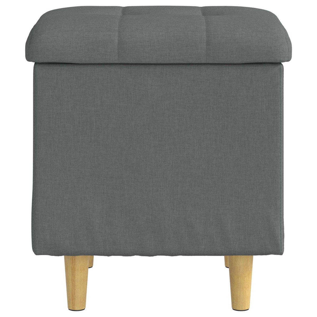 vidaXL Οθωμανικό αποθήκευσης Σκούρο Γκρι 40 x 40 x 45 cm ύφασμα