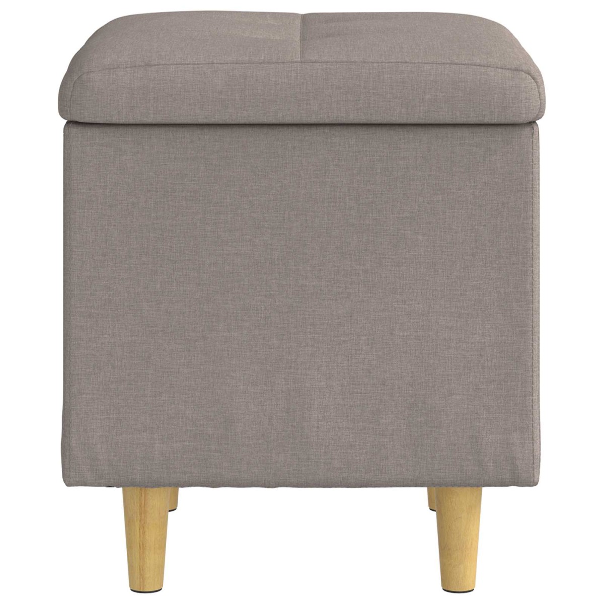 vidaXL Οθωμανικό αποθήκευσης με μαξιλάρι Taupe 40 x 40 x 45 cm ύφασμα