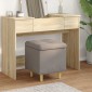 vidaXL Οθωμανικό αποθήκευσης με μαξιλάρι Taupe 40 x 40 x 45 cm ύφασμα