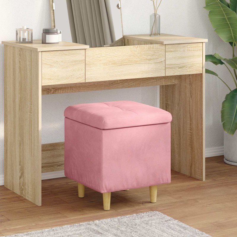vidaXL Οθωμανό με Αποθηκευτικό Χώρο 40 x 40 x 45 cm Βελούδο