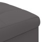 vidaXL Οθωμανικό αποθήκευσης Γκρι 40 x 40 x 45 cm Τεχνητό δέρμα