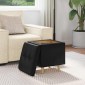 vidaXL Οθωμανικό αποθήκευσης Μαύρο 40 x 40 x 45 cm Τεχνητό δέρμα