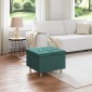 vidaXL Οθωμανικό αποθήκευσης Σκούρο Πράσινο 60 x 60 x 45 cm ύφασμα