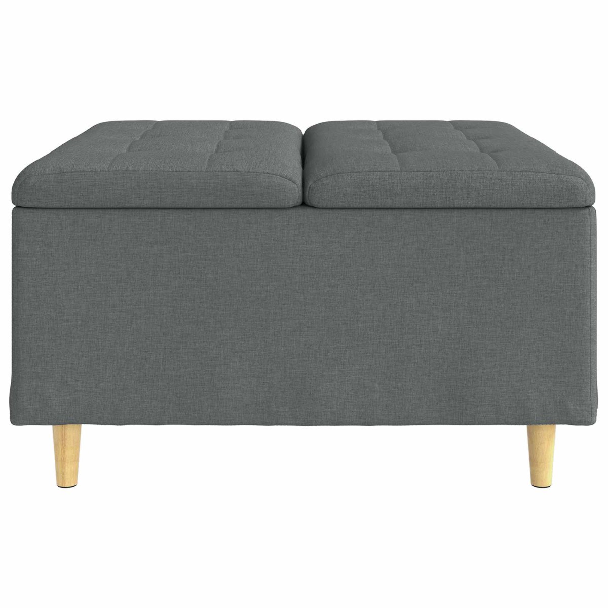 vidaXL Οθωμανικό αποθήκευσης Σκούρο Γκρι 80 x 80 x 45 cm ύφασμα