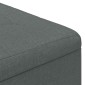vidaXL Οθωμανικό αποθήκευσης Σκούρο Γκρι 80 x 80 x 45 cm ύφασμα