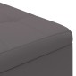 vidaXL Οθωμανικό αποθήκευσης Γκρι 80 x 80 x 45 cm Τεχνητό δέρμα