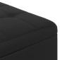 vidaXL Οθωμανικό αποθήκευσης Μαύρο 80 x 80 x 45 cm Τεχνητό δέρμα