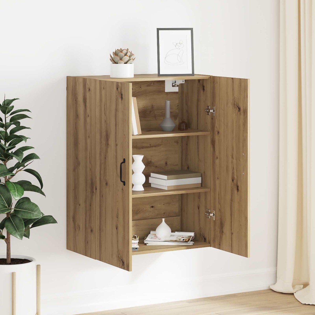 vidaXL Ντουλάπα Τοίχου Artisan Oak 69,5 x 34 x 90 εκ.