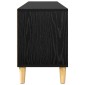 vidaXL Ντουλάπι TV 150 x 30 x 45 εκ Μαύρη Οξυά Επεξεργασμένο Ξύλο