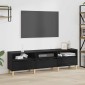 vidaXL Ντουλάπι TV 150 x 30 x 45 εκ Μαύρη Οξυά Επεξεργασμένο Ξύλο
