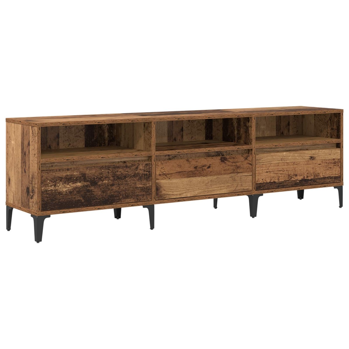 vidaXL Ντουλάπι TV με συρτάρι Παλιό Ξύλο 150 x 30 x 45 εκ
