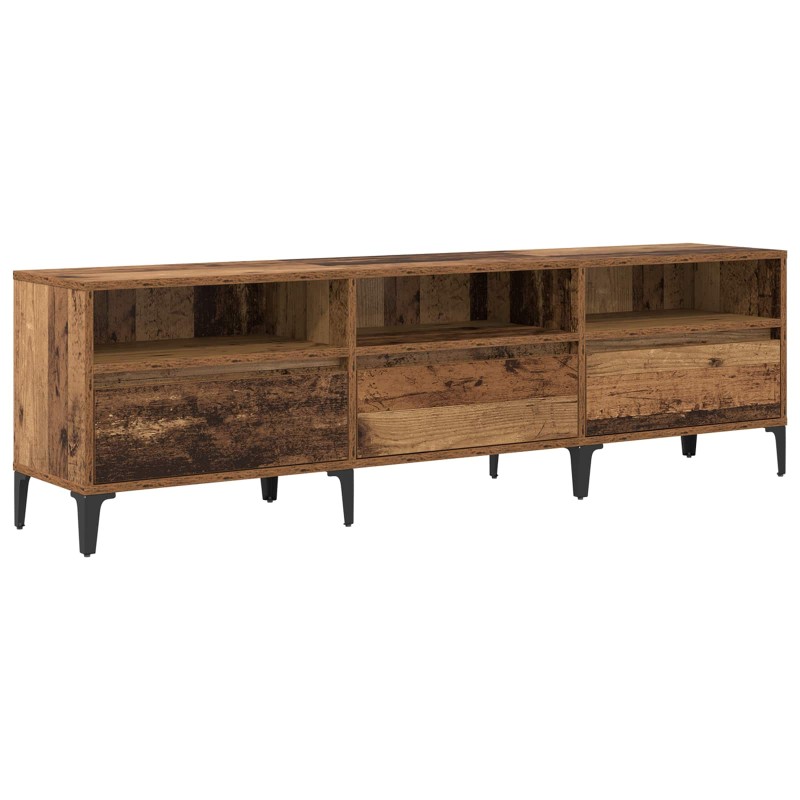 vidaXL Ντουλάπι TV με συρτάρι Παλιό Ξύλο 150 x 30 x 45 εκ