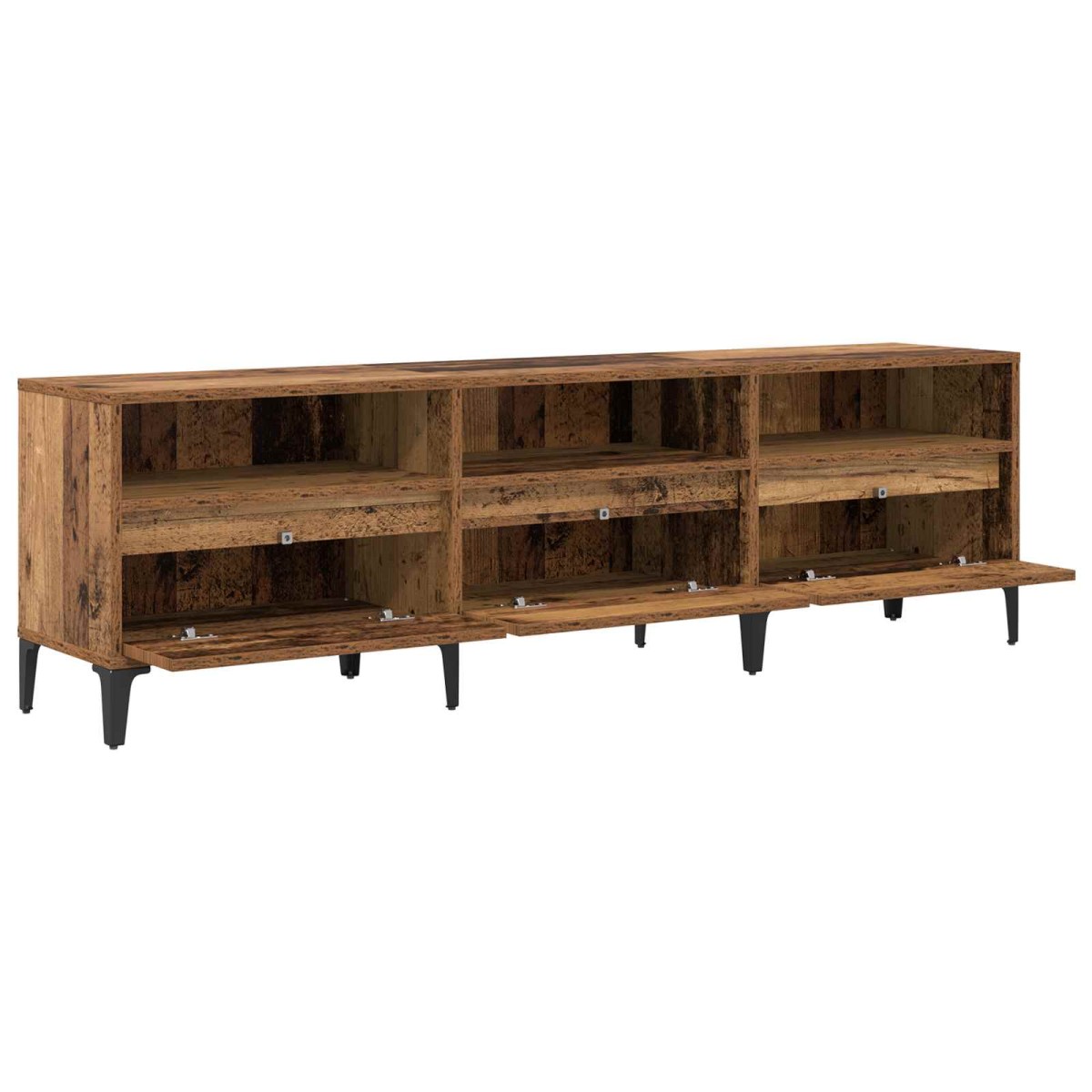 vidaXL Ντουλάπι TV με συρτάρι Παλιό Ξύλο 150 x 30 x 45 εκ