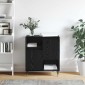 vidaXL Πλαϊνό γραφείο Μαύρη Οξυά 60 x 35 x 70 cm