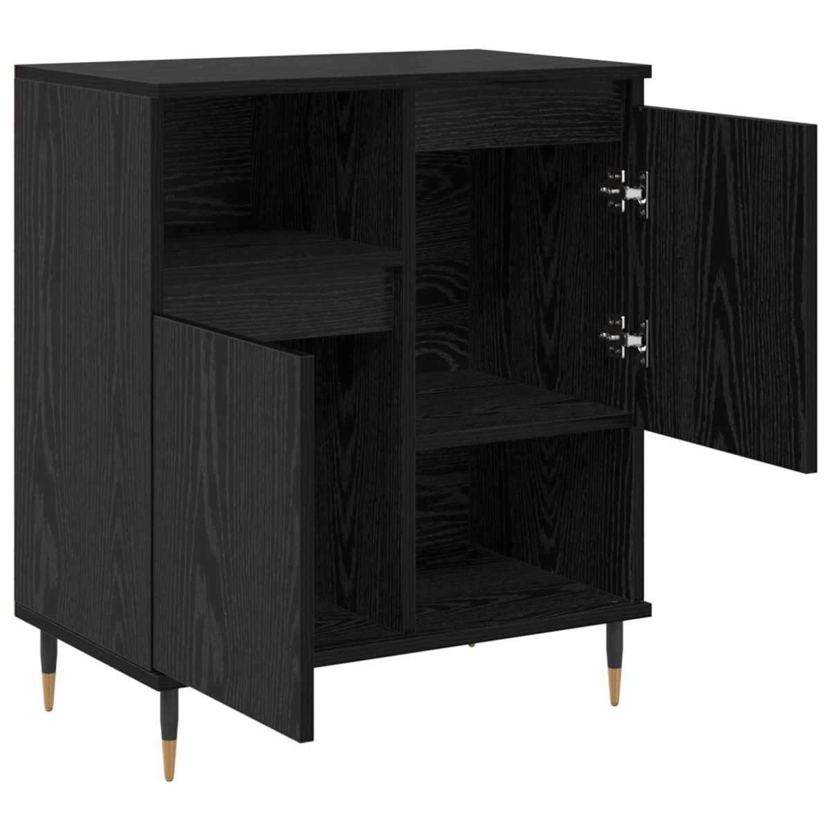 vidaXL Πλαϊνό γραφείο Μαύρη Οξυά 60 x 35 x 70 cm