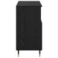 vidaXL Πλαϊνό γραφείο Μαύρη Οξυά 60 x 35 x 70 cm