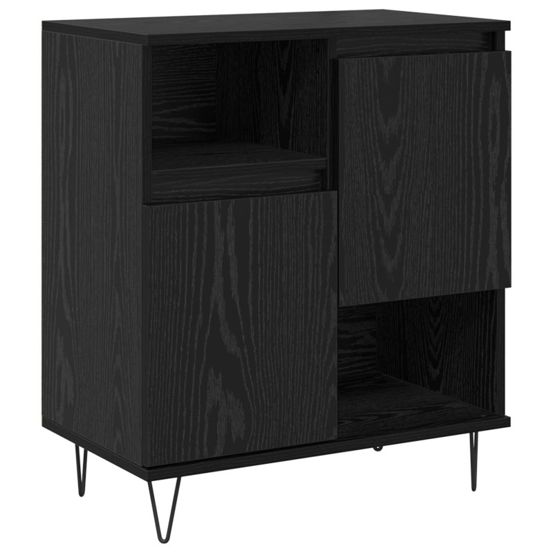 vidaXL Πλαϊνό γραφείο Μαύρη Οξυά 60 x 35 x 70 cm