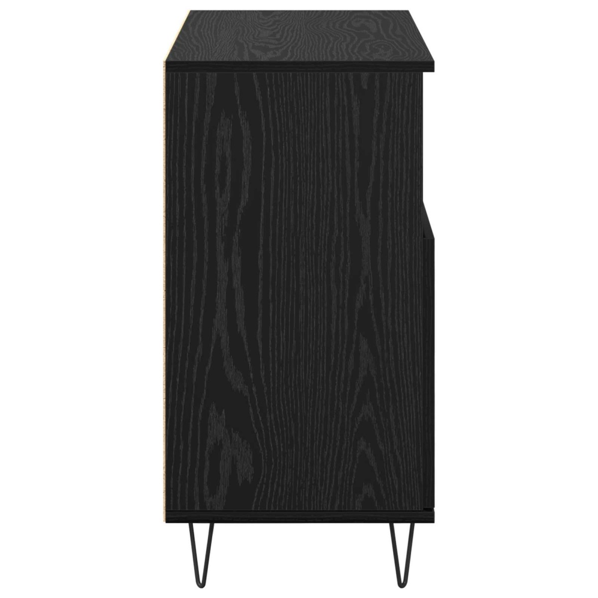 vidaXL Πλαϊνό γραφείο Μαύρη Οξυά 60 x 35 x 70 cm