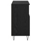 vidaXL Πλαϊνό γραφείο Μαύρη Οξυά 60 x 35 x 70 cm