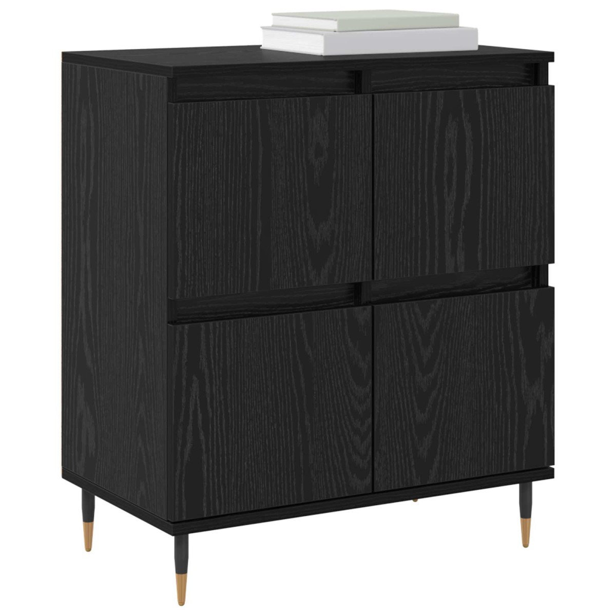 vidaXL Πλαϊνό γραφείο Μαύρη Οξυά 60 x 35 x 70 cm