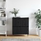 vidaXL Πλαϊνό γραφείο Μαύρη Οξυά 60 x 35 x 70 cm