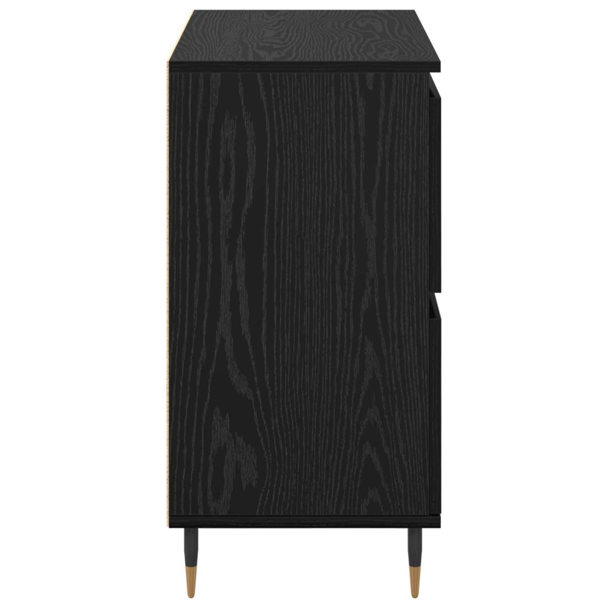 vidaXL Πλαϊνό γραφείο Μαύρη Οξυά 60 x 35 x 70 cm