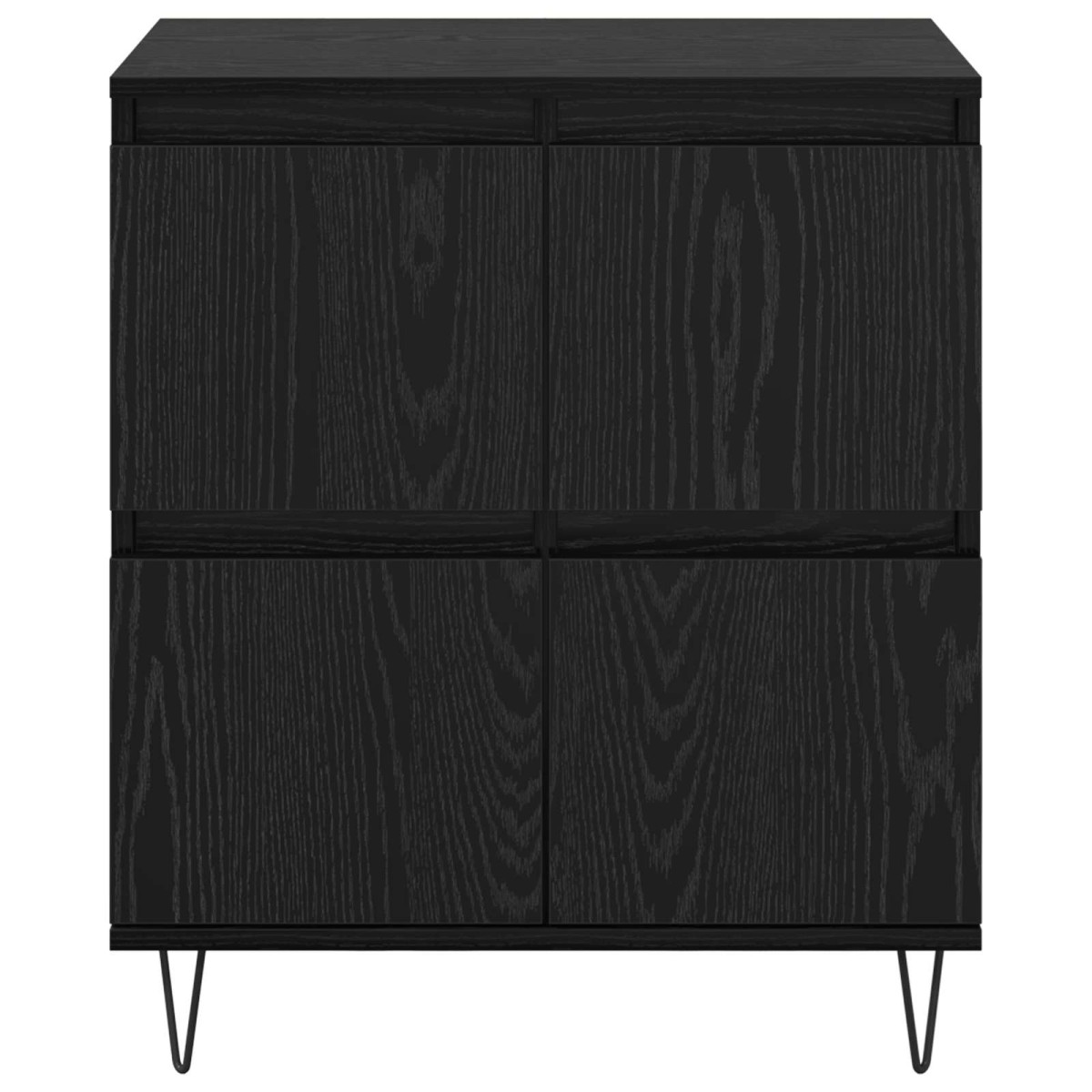 vidaXL Πλαϊνό γραφείο Μαύρη Οξυά 60 x 35 x 70 cm
