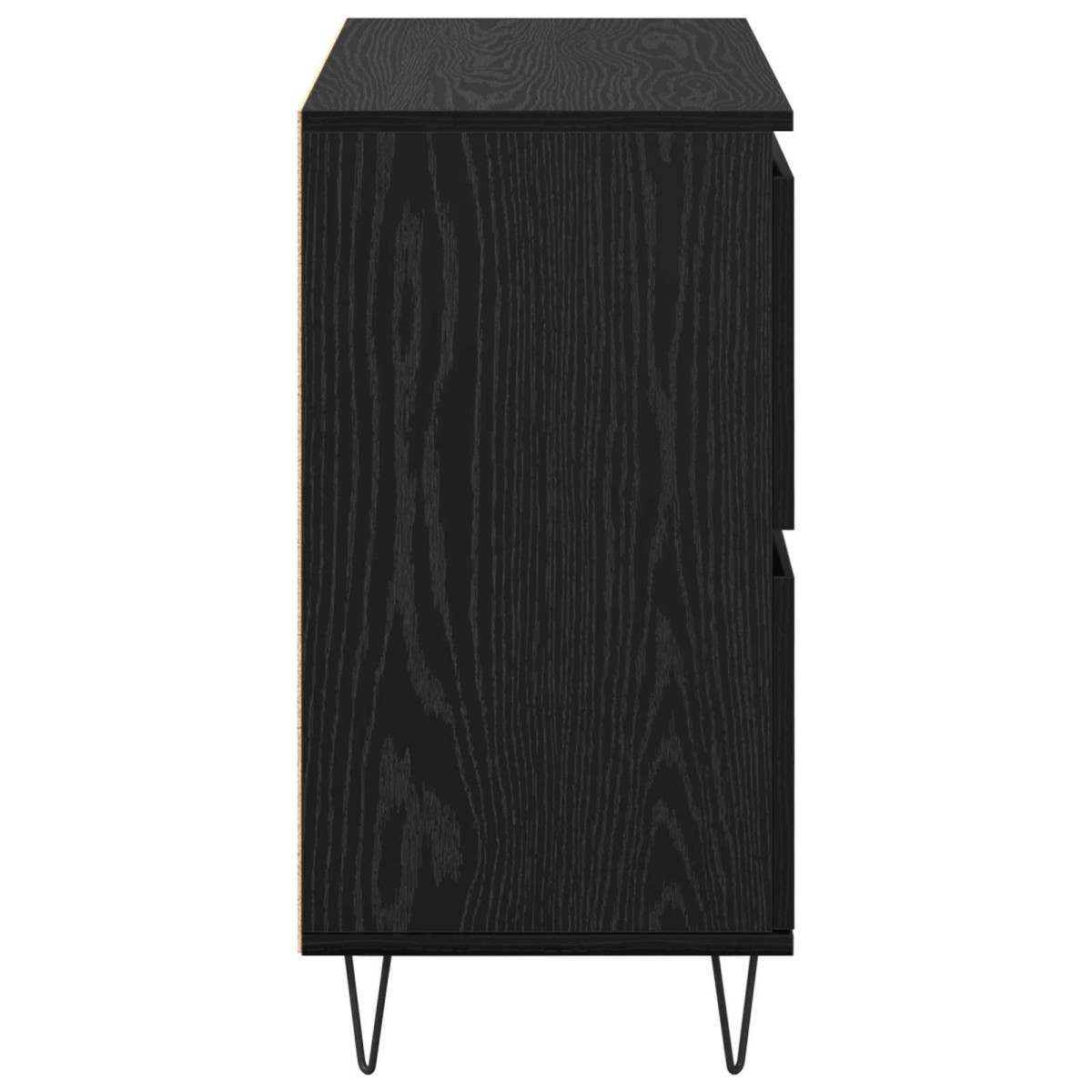 vidaXL Πλαϊνό γραφείο Μαύρη Οξυά 60 x 35 x 70 cm