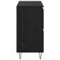 vidaXL Πλαϊνό γραφείο Μαύρη Οξυά 60 x 35 x 70 cm