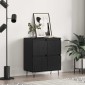 vidaXL Πλαϊνό γραφείο Μαύρη Οξυά 60 x 35 x 70 cm