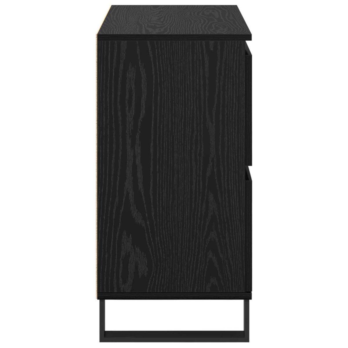vidaXL Πλαϊνό γραφείο Μαύρη Οξυά 60 x 35 x 70 cm