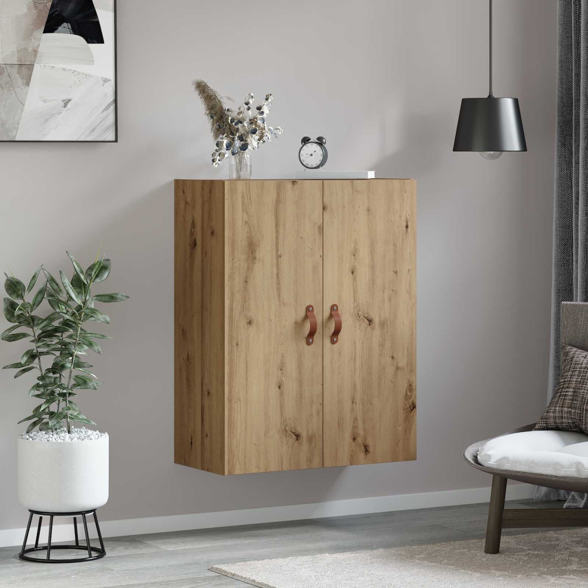 vidaXL Ντουλάπα Τοίχου Artisan Oak 69,5 x 34 x 90 εκ.