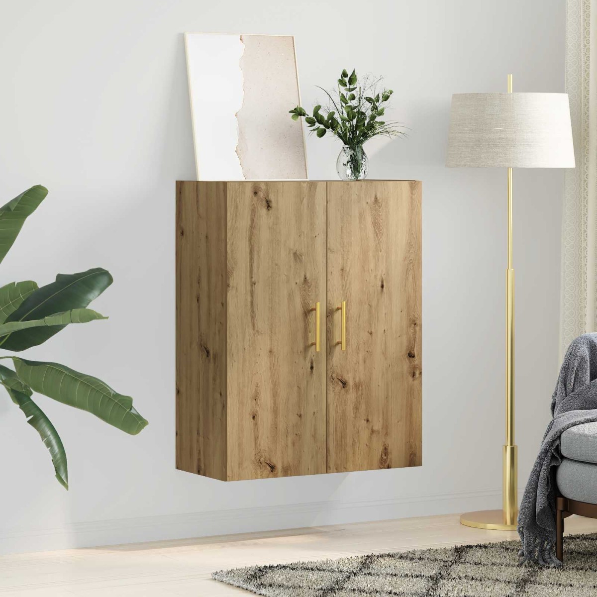 vidaXL Ντουλάπα Τοίχου Artisan Oak 69,5 x 34 x 90 εκ.