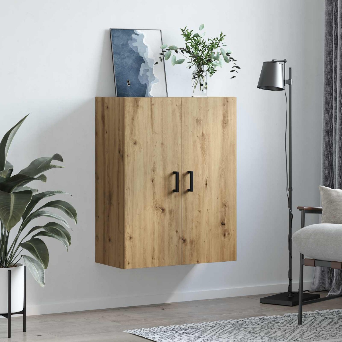 vidaXL Ντουλάπα Τοίχου Artisan Oak 69,5 x 34 x 90 εκ.