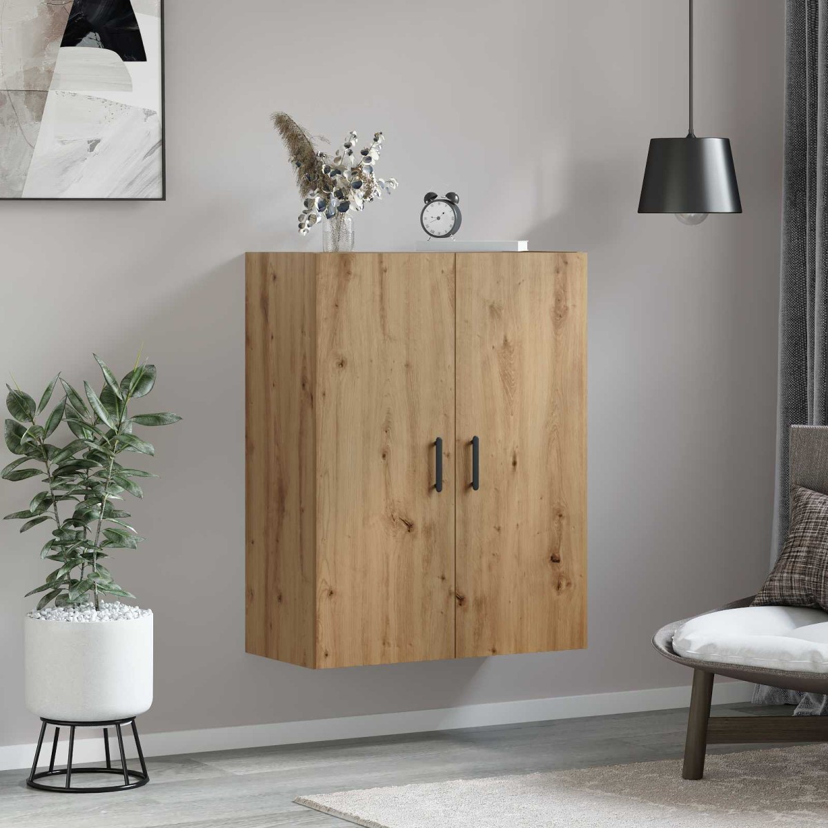 vidaXL Ντουλάπα Τοίχου Artisan Oak 69,5 x 34 x 90 εκ.