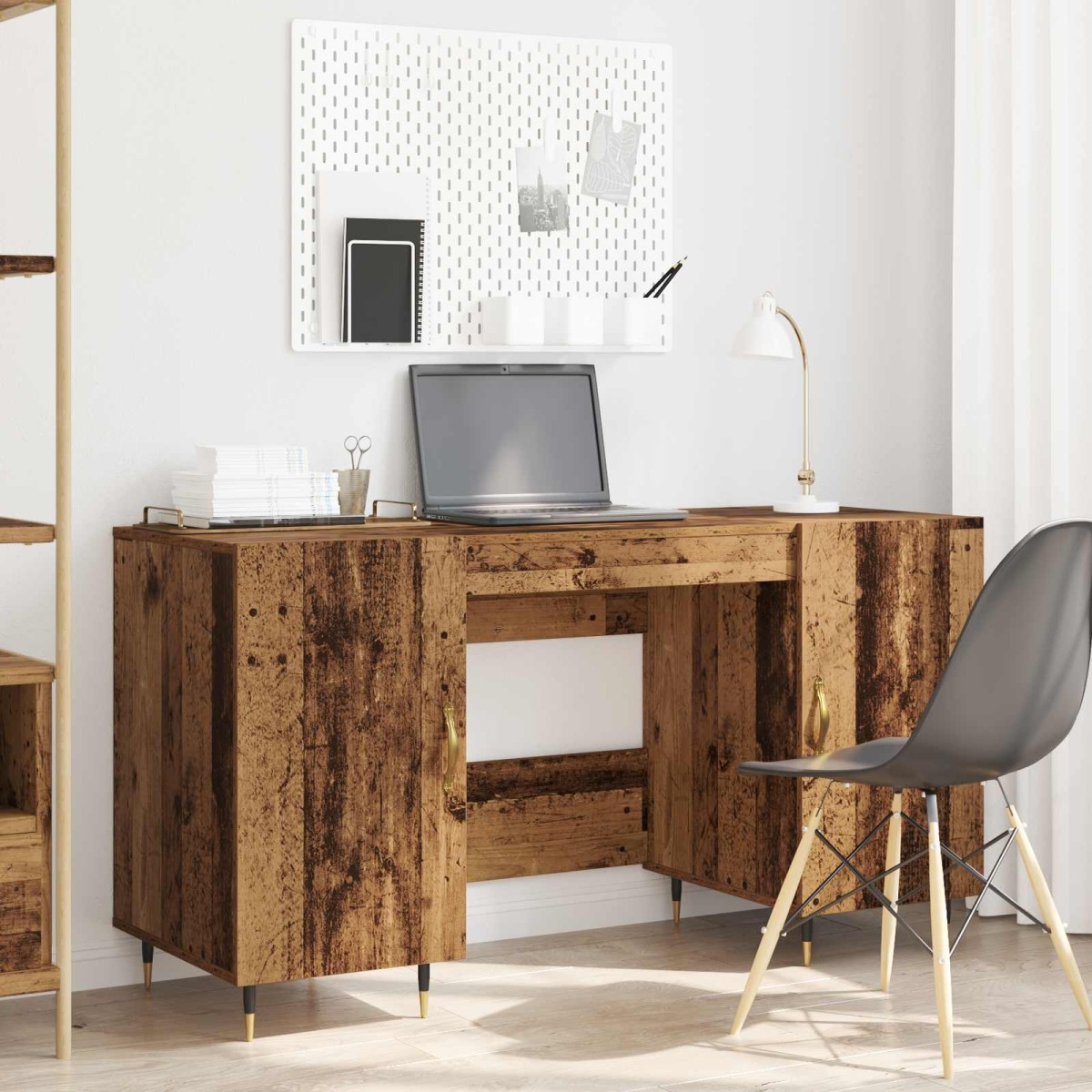 vidaXL Γραφείο Παλαιό ξύλο Επεξεργασμένο ξύλο 140 x 50 x 75 εκ.