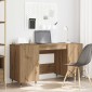 vidaXL Γραφείο artisan δρυς Επεξεργασμένο ξύλο 140 x 50 x 75 εκ.