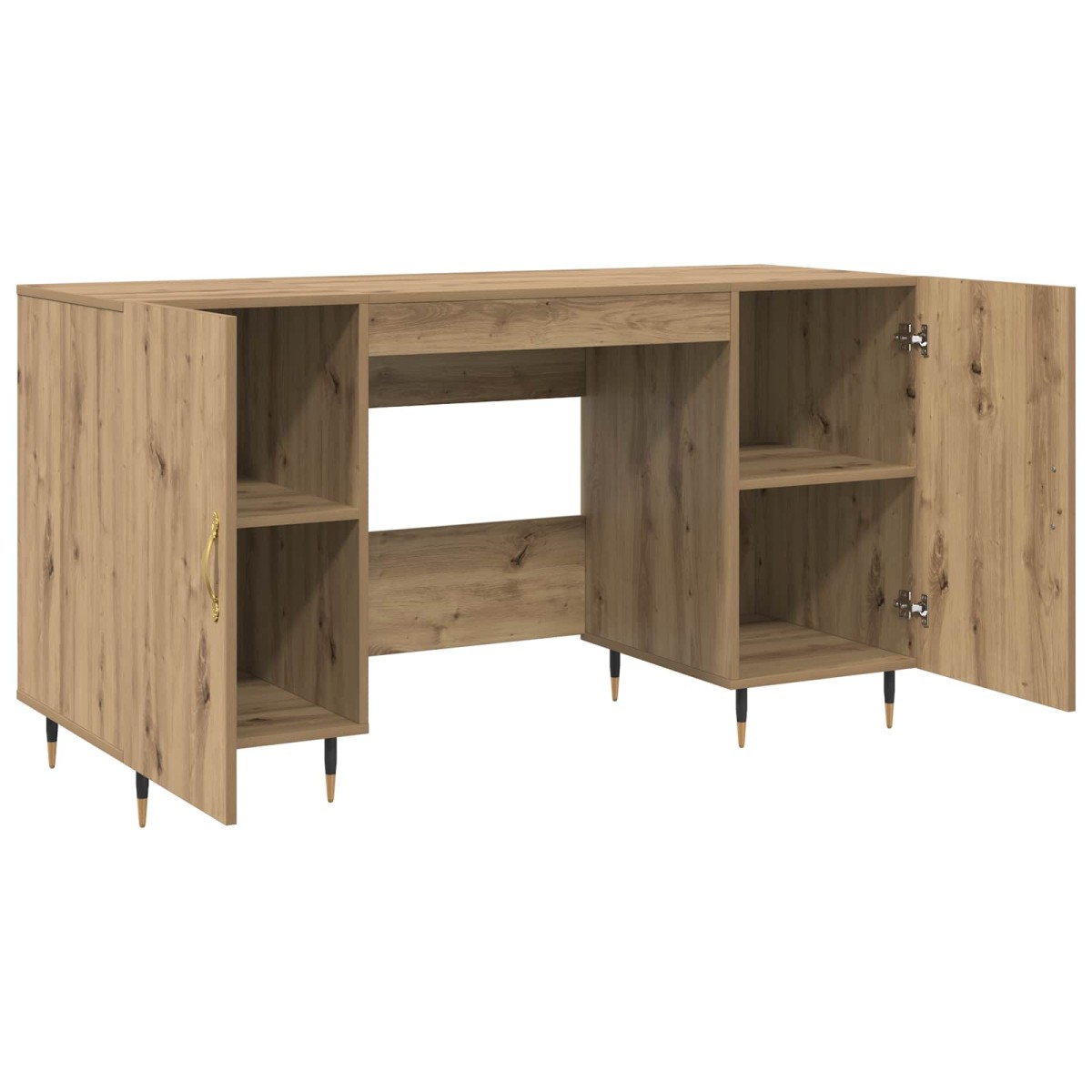 vidaXL Γραφείο artisan δρυς Επεξεργασμένο ξύλο 140 x 50 x 75 εκ.