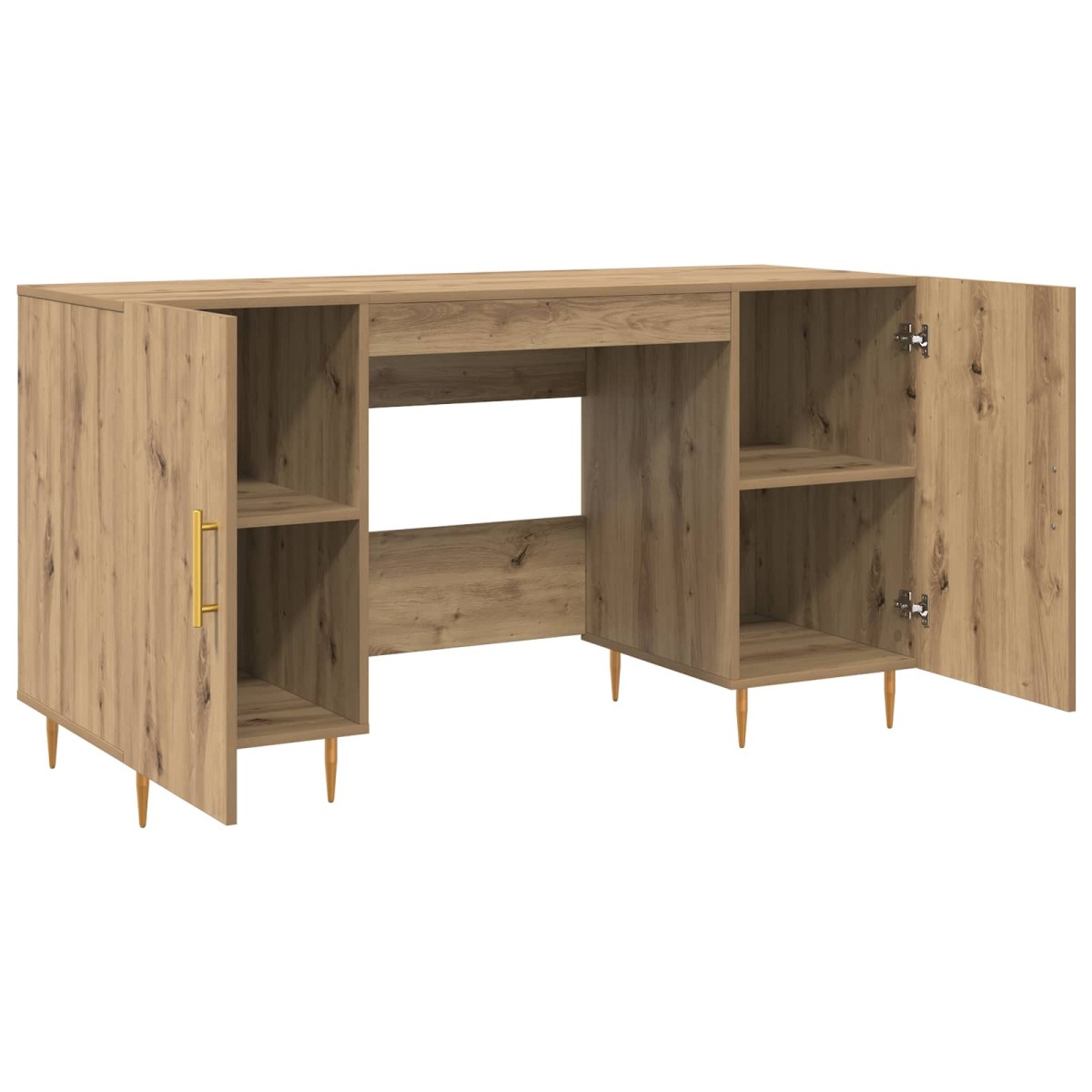 vidaXL Γραφείο artisan δρυς Επεξεργασμένο ξύλο 140 x 50 x 75 εκ.