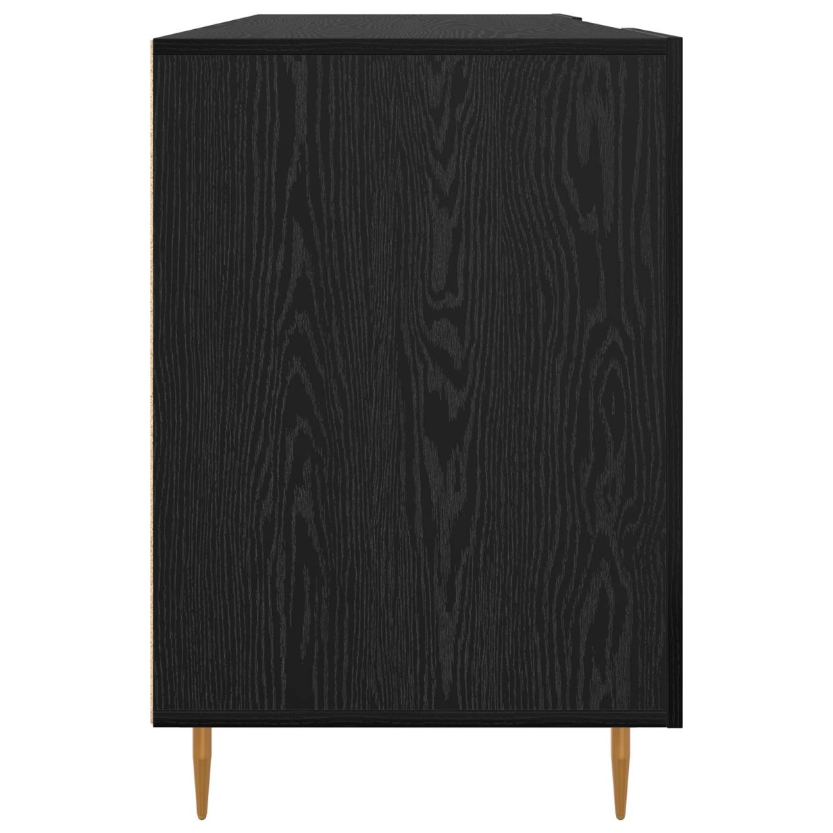 vidaXL Γραφείο Μαύρη δρυς Επεξεργασμένο ξύλο 140 x 50 x 75 εκ.