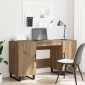 vidaXL Γραφείο artisan δρυς Επεξεργασμένο ξύλο 140 x 50 x 75 εκ.
