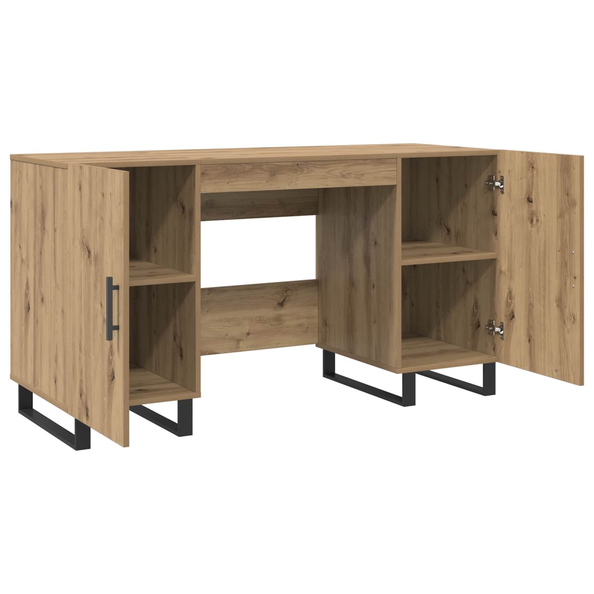vidaXL Γραφείο artisan δρυς Επεξεργασμένο ξύλο 140 x 50 x 75 εκ.
