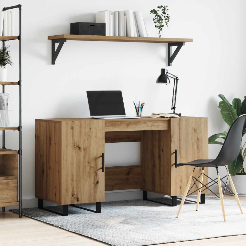vidaXL Γραφείο artisan δρυς Επεξεργασμένο ξύλο 140 x 50 x 75 εκ.