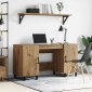 vidaXL Γραφείο artisan δρυς Επεξεργασμένο ξύλο 140 x 50 x 75 εκ.