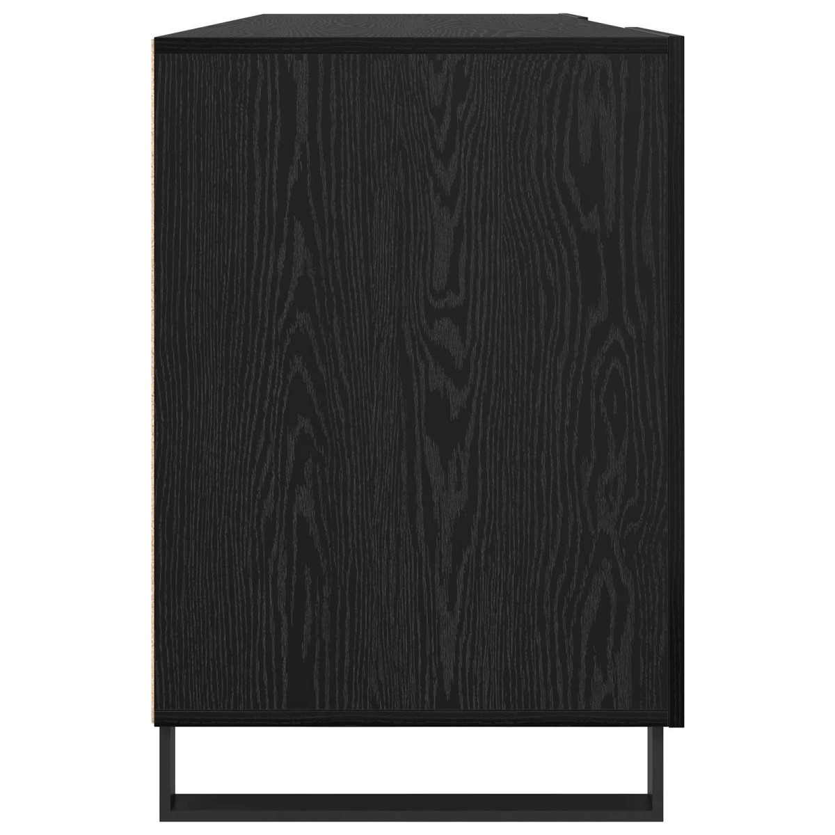 vidaXL Γραφείο Μαύρη δρυς Επεξεργασμένο ξύλο 140 x 50 x 75 εκ.