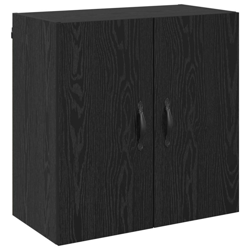 vidaXL Τοίχου Ντουλάπα 60 x 31 x 60 εκ. Επεξεργασμένο Ξύλο Μαύρη Οξυά